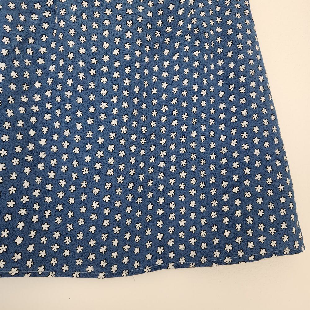 Vintage 90s Ultra Pink Blue Daisy Floral A-Line Mini Skirt XS - Picture 3 of 9